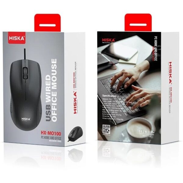 ماوس با سیم هیسکا مدل HX-MO100